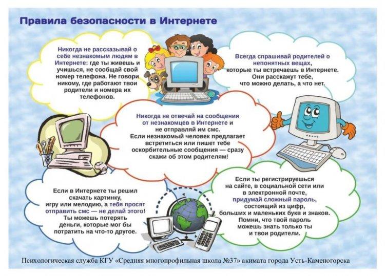 Правила безопасности в интернете